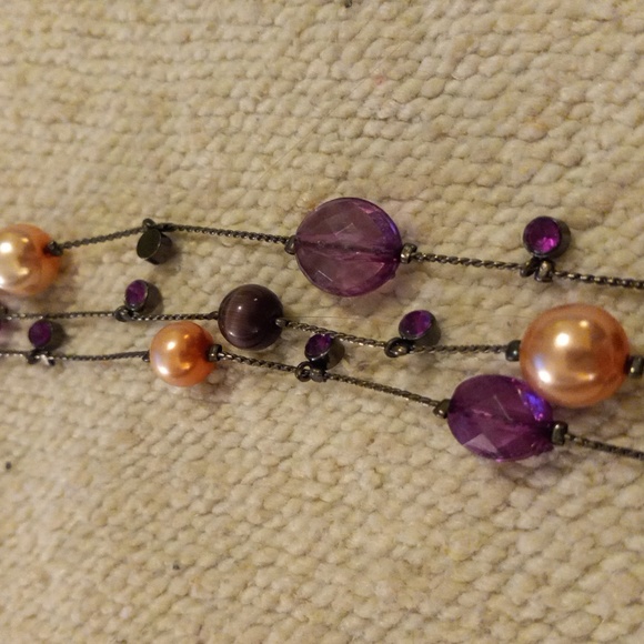 Cheerful Pink & Purple necklace - Picture 3 of 8